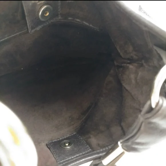 YVES SAINT LAURENT - Chevre Ruffle Saint Tropez Multicolor Leather Shoulder Bag - Picture 7 of 10